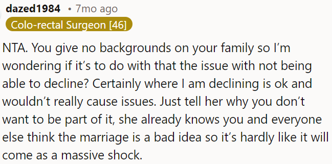 Declining is generally acceptable and shouldn't cause problems.