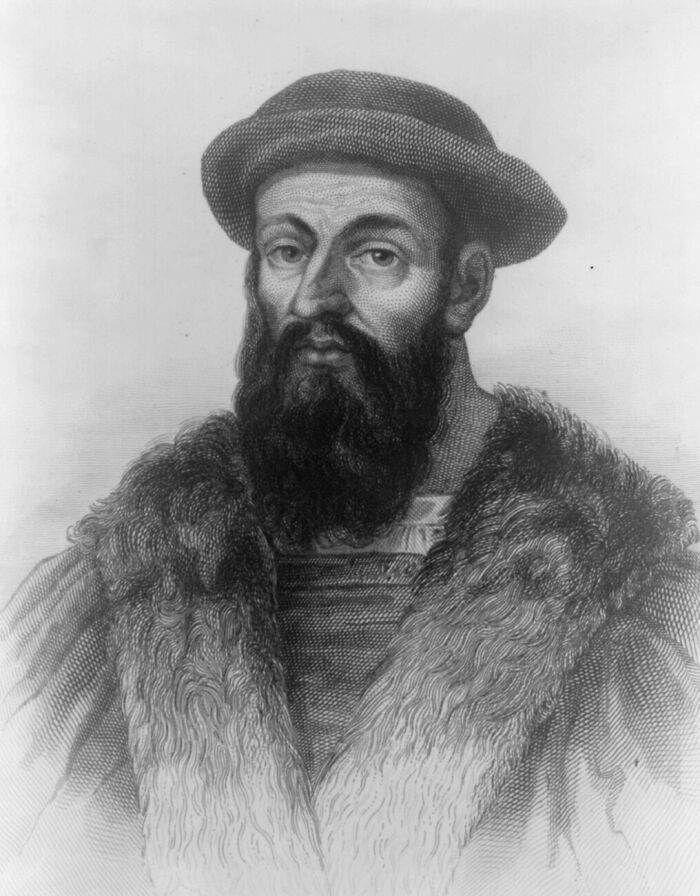 Magellan didn’t live to finish his global voyage, but 40 crew members led by Juan Sebastián Elcano completed it in 1522.