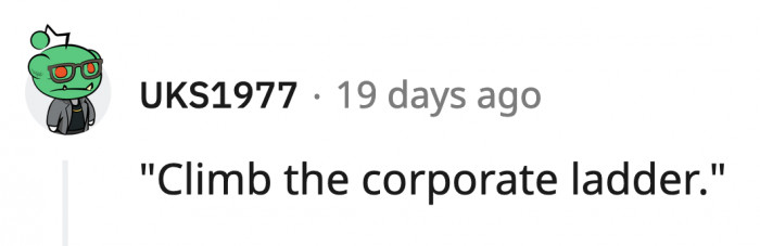 13. There are a lot of people who take elevators to the top to cheat those using ladders