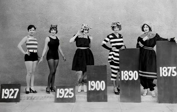 The Changing Shape Of Female Swimwear From Victorian Era To Late The 1920s