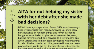 OP’s Decision Not To Lend Money To His Struggling Sister Divides The Family