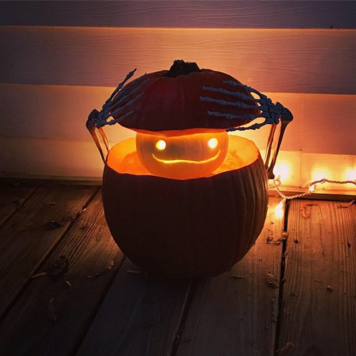 19. This is the cutest little pumpkin we've ever seen.