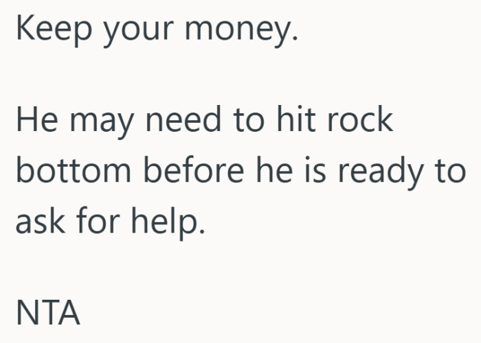 Letting someone hit rock bottom sounds harsh, yet some believe it is the only wake up call that sticks.