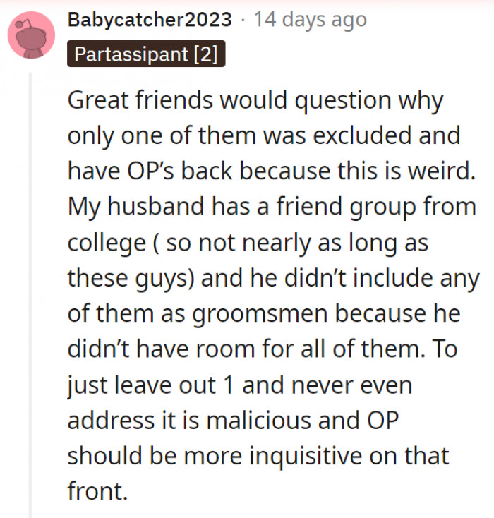 10. Good friends would have each other's backs