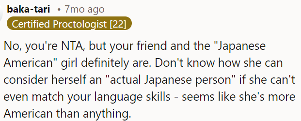 OP is not wrong here, but her friend and the 