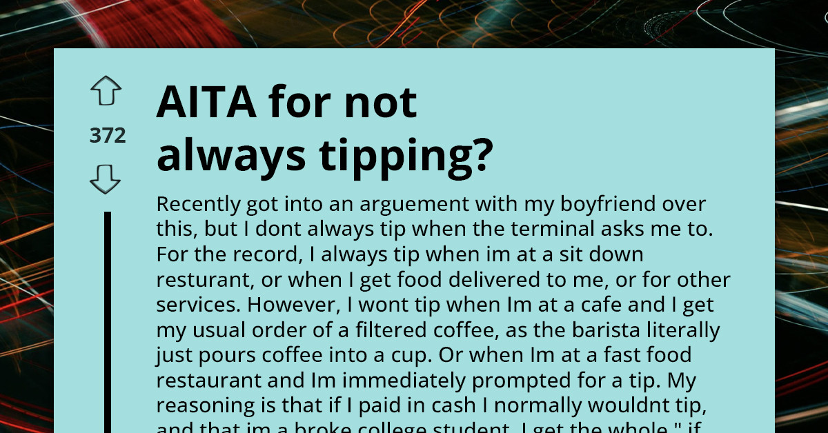 Woman Refuses To Tip For Counter Coffee And Boyfriend Calls Her Out