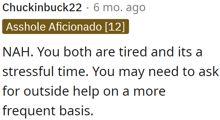 One user didn't pick a side, especially since they're both exhausted.
