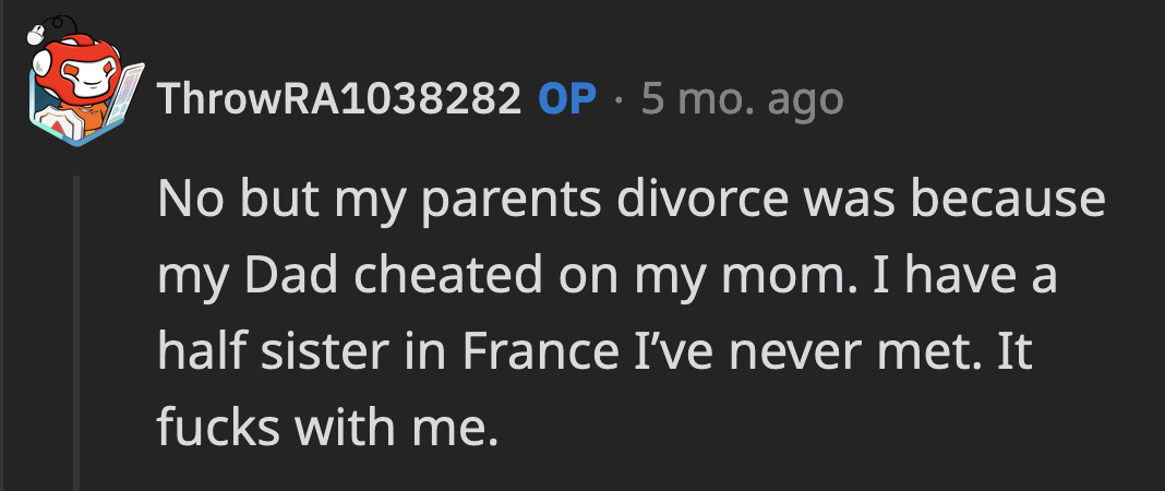 His attachment and jealousy stem from trauma. It is his responsibility to heal from it. He should consider seeking help instead of hurling baseless accusations against his girlfriend.