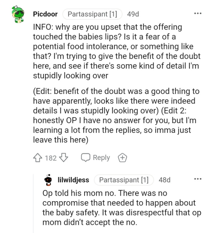 This redditor is trying to give the benefit of the doubt in this story