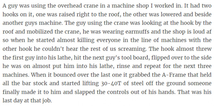 24. How to get fired quickly at a job...