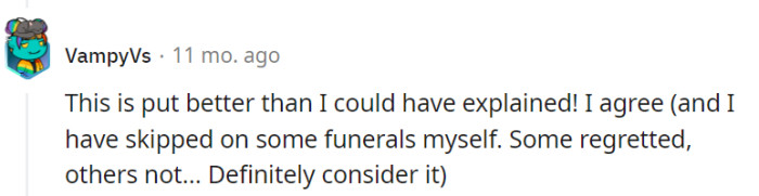 Choose well, OP—but choose your peace, too!