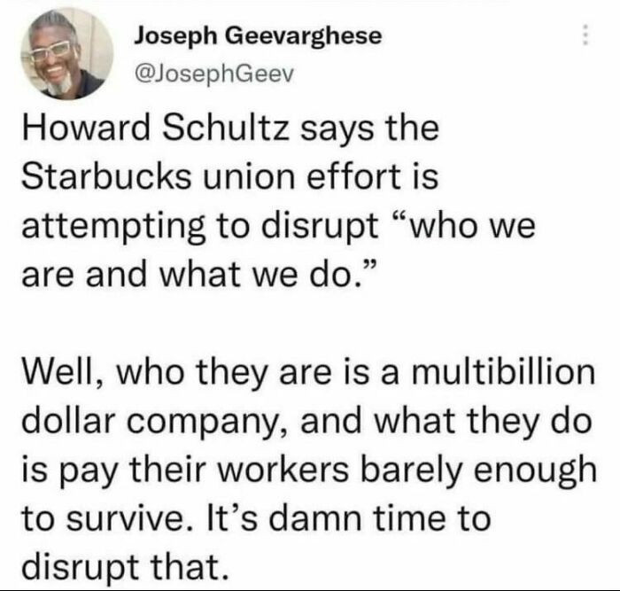 26. Advocating for unionization at Apple.