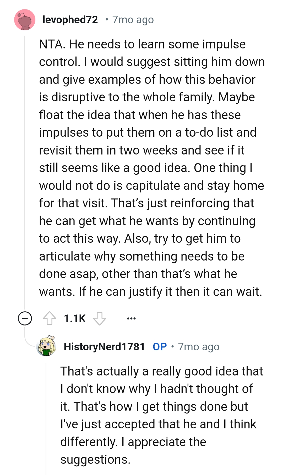 This behaviour is disruptive