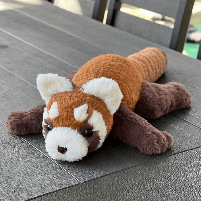 "A 3ft Fuzzy Red Panda Plushie I Crocheted And Designed The Pattern For!"