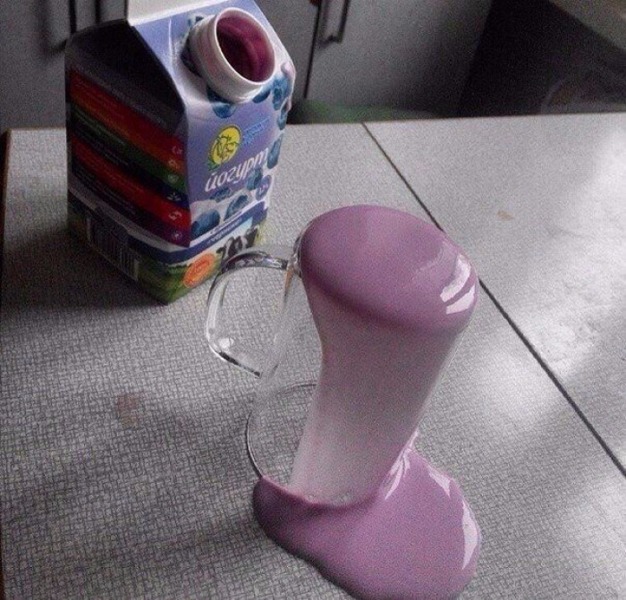 11. When you pour your morning juice with a sleepy eye