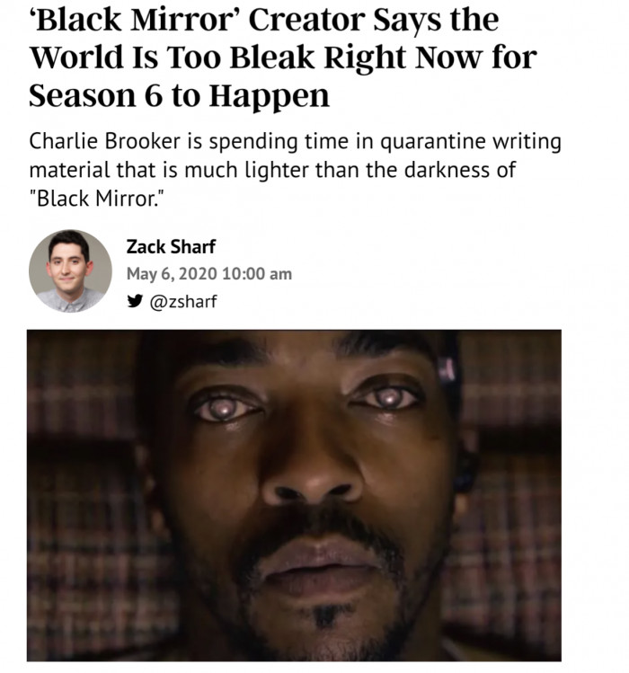 ‘Black Mirror’ Creator Says the World Is Too Bleak Right Now for Season 6 to Happen