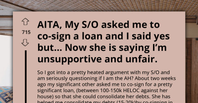 Partner Explodes After Boyfriend Sets One Condition on Her Six-Figure Loan Request