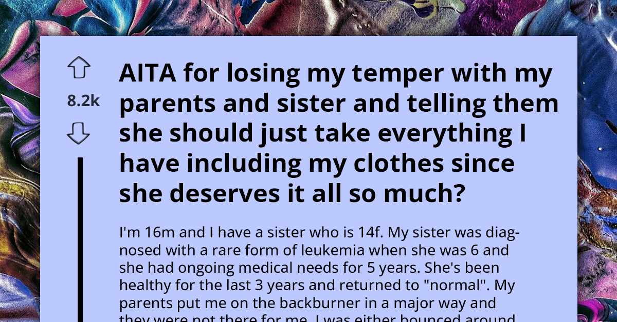 Teen Explodes at Parents Over Lifelong Favoritism Toward Ill Sister, Dramatically Offers Up All His Possessions in Protest