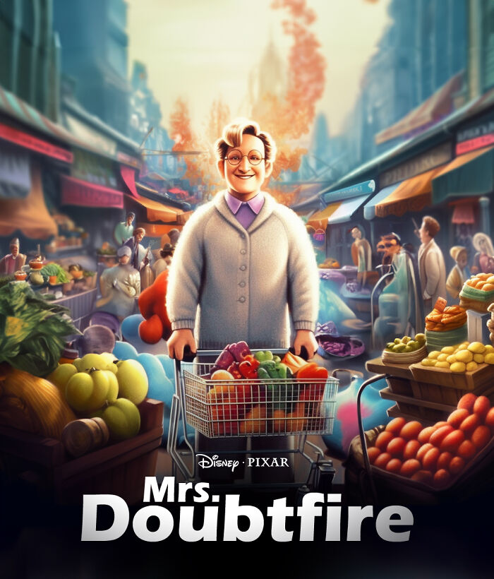 23. Experience Mrs. Doubtfire, Pixar-Style: Animated Fun with Robin Williams!