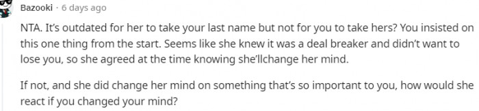 19. How would she react if you did the same?