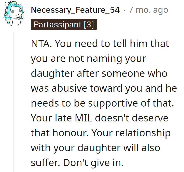 Naming the Daughter After the MIL? That's a Horror Story in the Making.