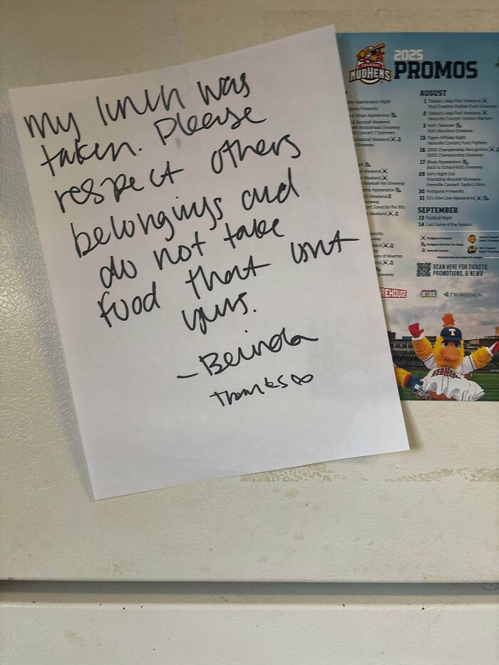 "Someone Stole My Work Lunch"