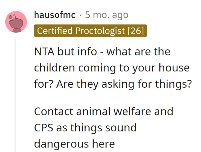 What do these mini-trespassers want? Animal welfare and CPS might need a front-row seat to this circus of chaos!
