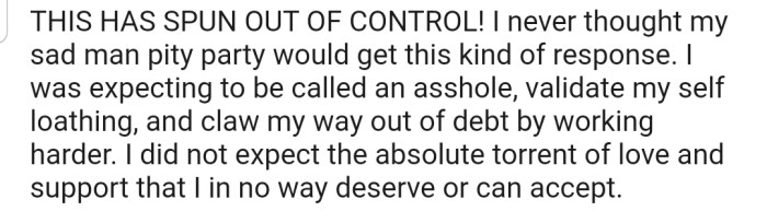 OP Is Receiving the Much-Needed Love That He Deserves