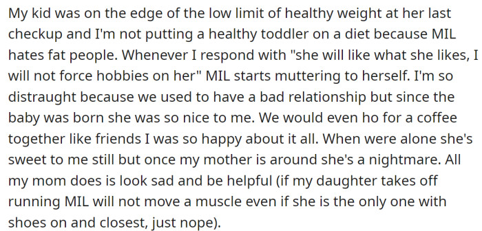 Their conversation is always tense: