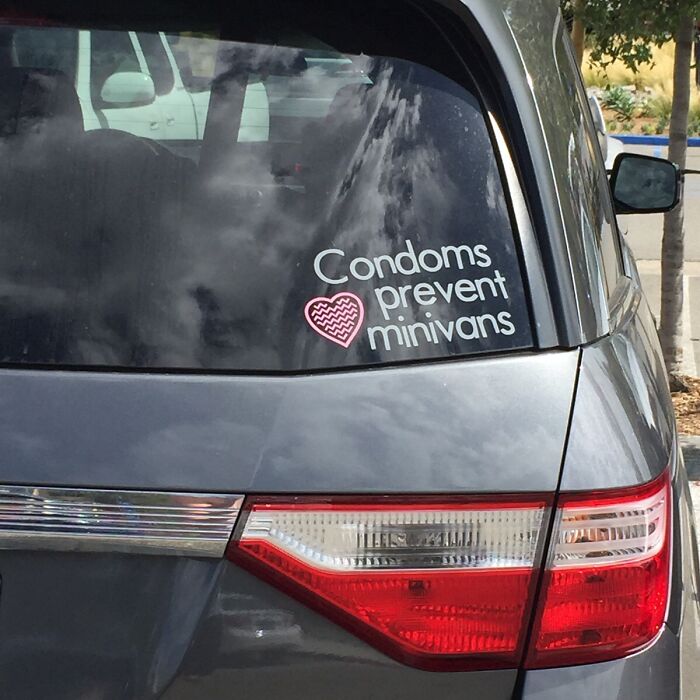 7. This Sticker On A Minivan: Even More Perfect
