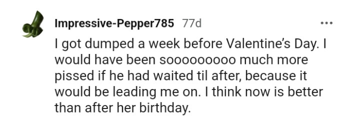 This Redditor believes that the OP should do it now