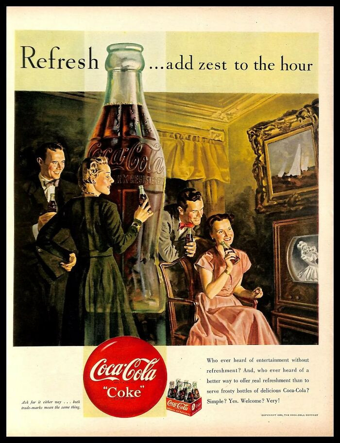 1950, Coca-Cola Soda Drink