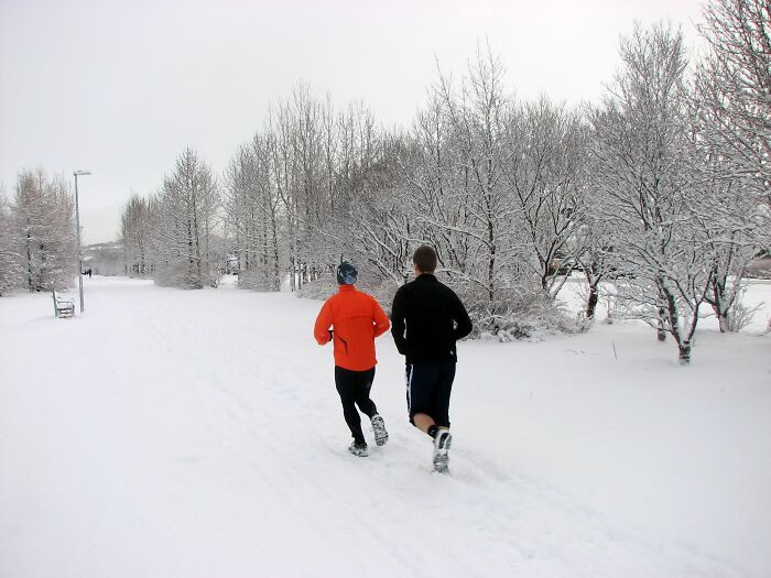 7. The cold weather makes it impossible to exercise outside during winter