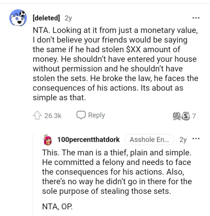 And the comments roll in...