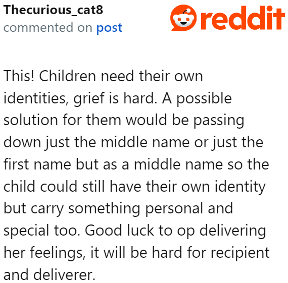 The mom needs to realize that her second son has an identity of his own.