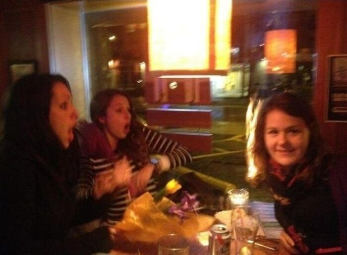 "Taken Before Realizing That She Was On Fire That Night… Literally"