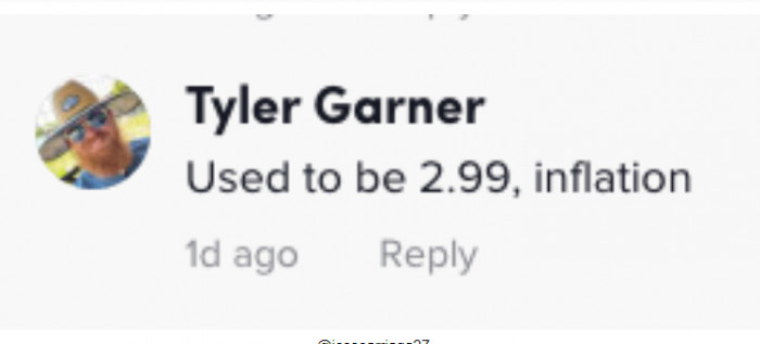 That's inflation. But it is much more than the 10% or 15% the government is claiming