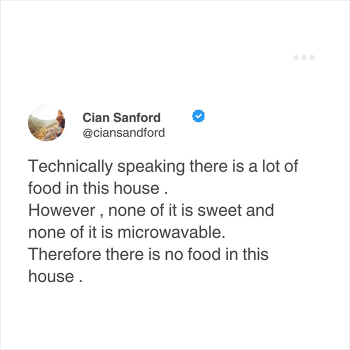 If you can't eat it right away, it's not food