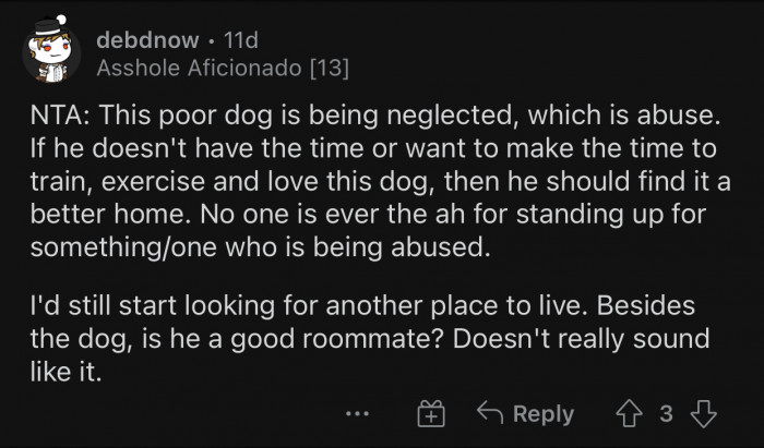 This is obvious neglect, and it needs to be addressed.