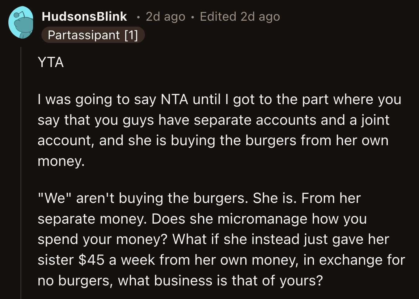 When did OP become his wife's unofficial (and unwanted) budget tracker?