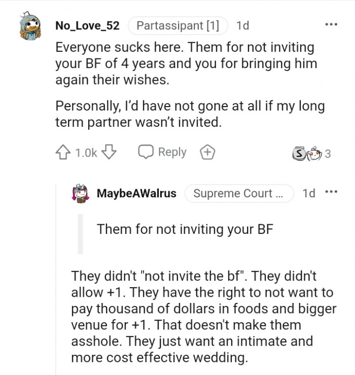 This Redditor wouldn't have gone at all