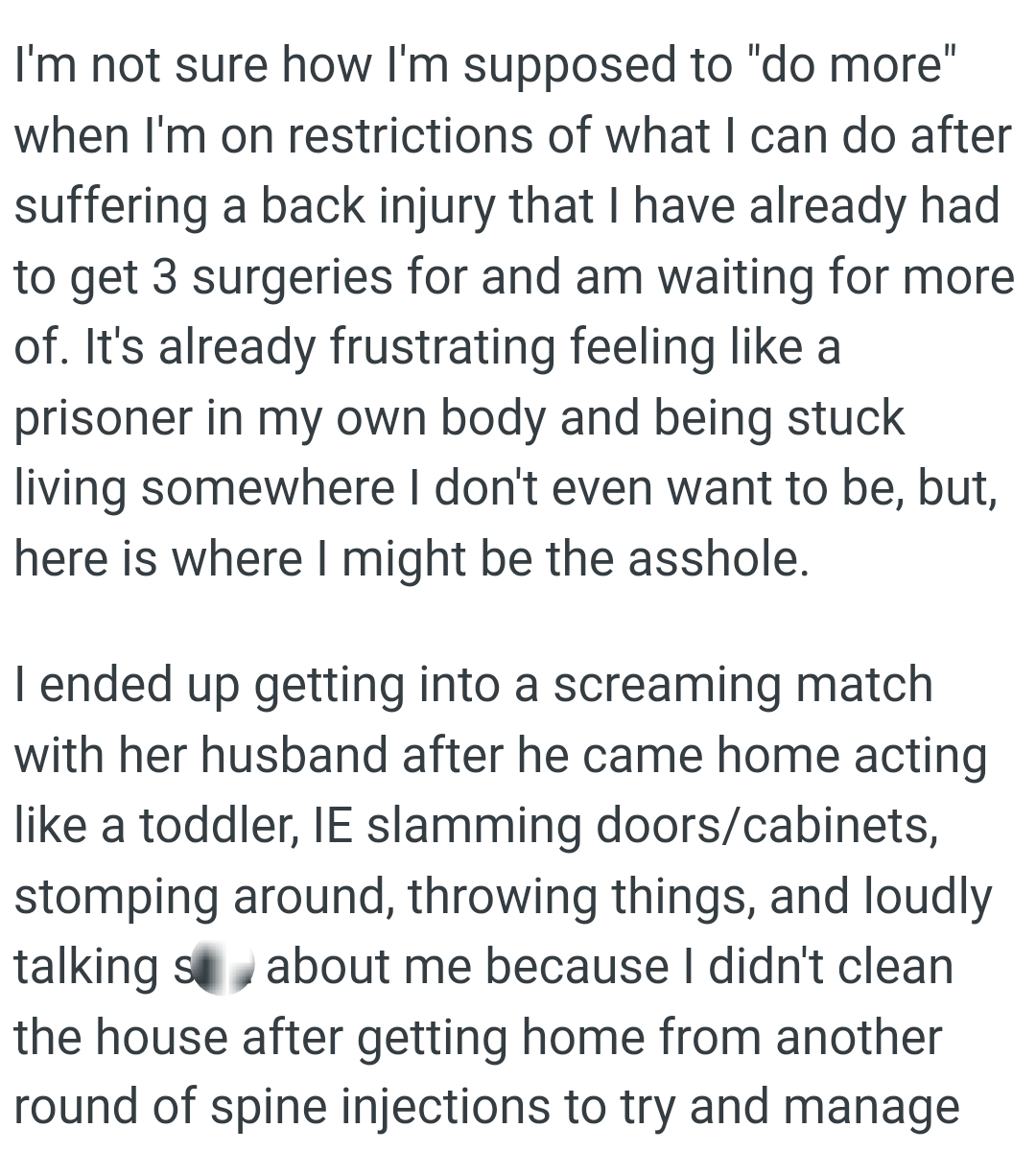 It's already frustrating feeling like a prisoner