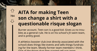 Parents Clash With Teen Son Over T-Shirt That Had "Questionable" Slogans