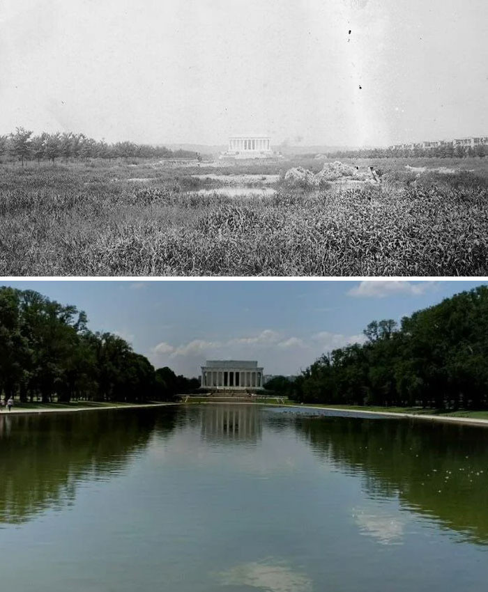 34. The Lincoln Memorial Prior to the Creation of the Reflecting Pool