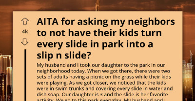 Outrage Follows After Kids Cover Playground Slides In Soap While Parents Watch