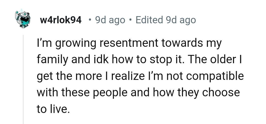 30. Not being compatible with people