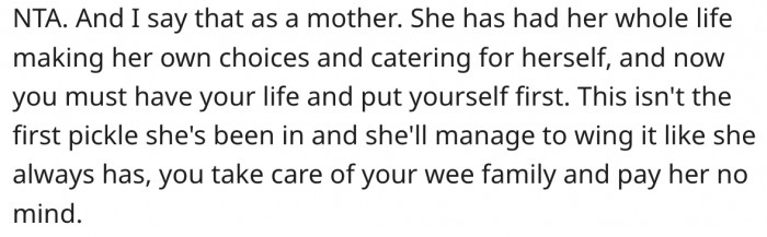 10. It's Time for Her to Put Herself and Her Family First.