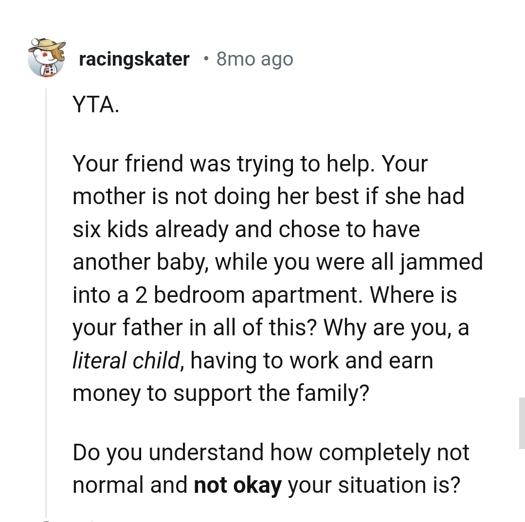 OP's Friend Was Trying to Help