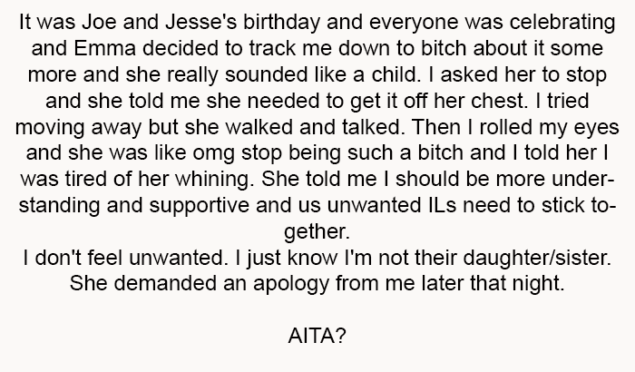 She demands an apology