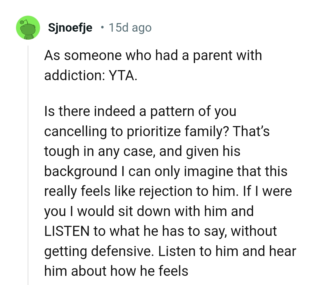 This must feel like rejection to him